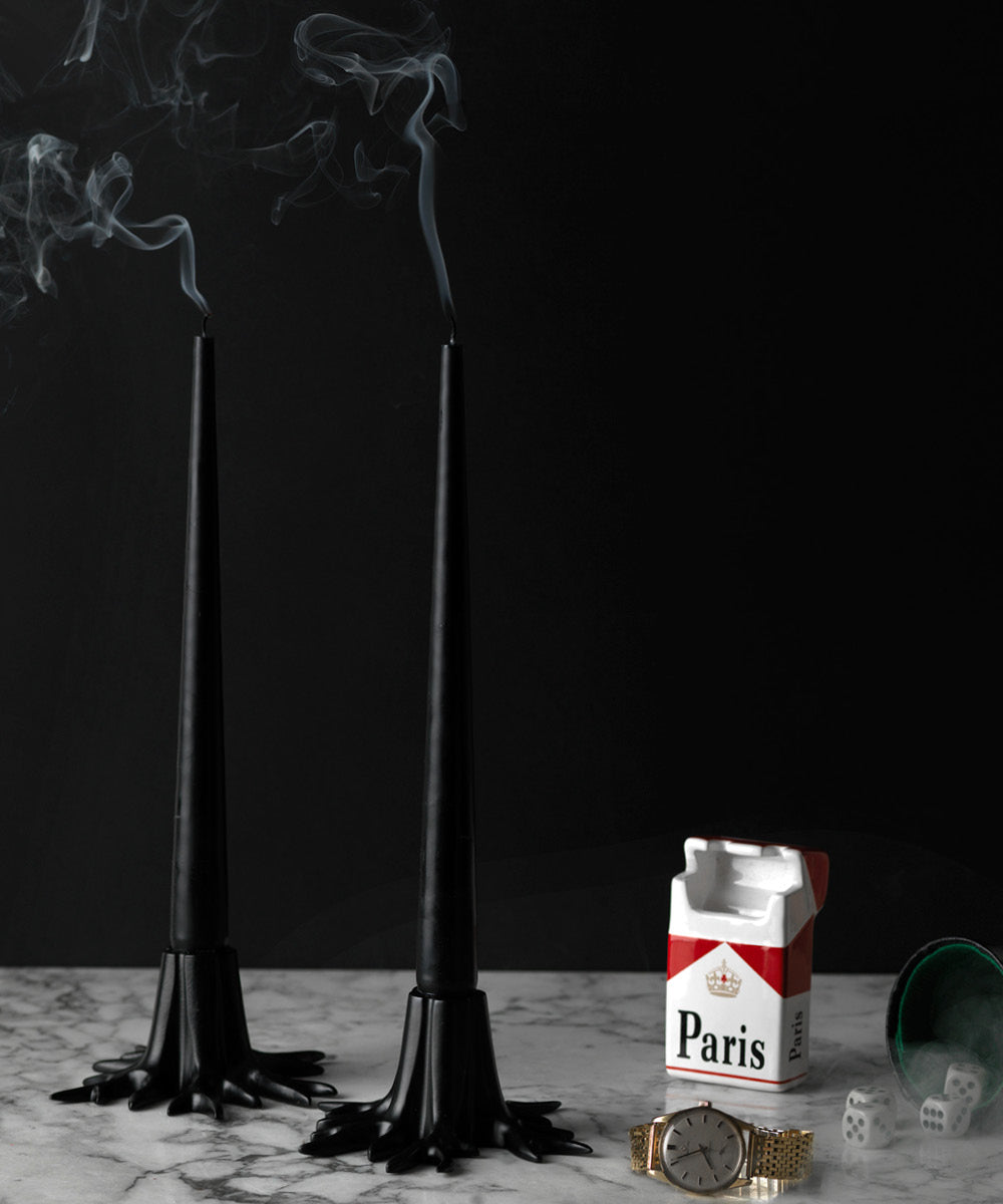 Candle Holder "Mini Root" - Black