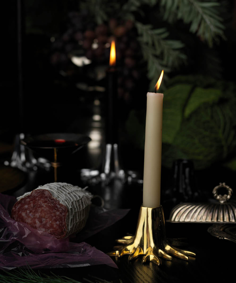 Candle Holder "Mini Root" - Gold