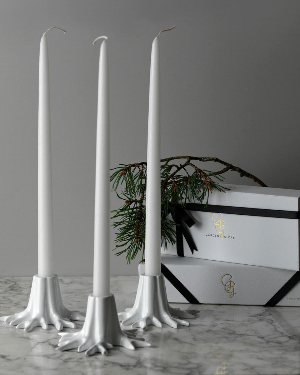 Candle Holder "Mini Root" Créme White