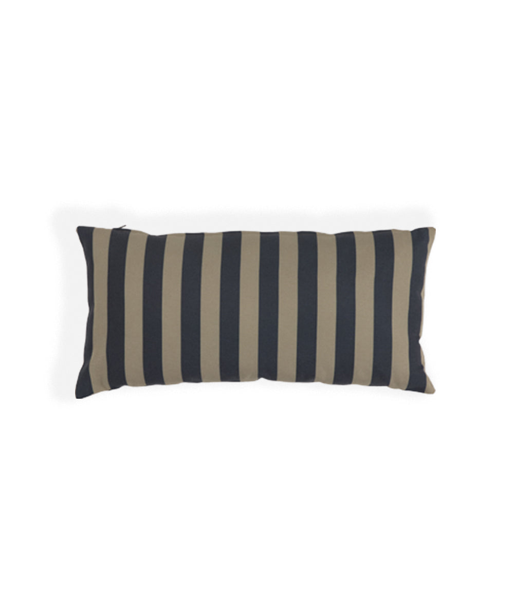 Randig Kudde 50x25 cm Svart/Beige