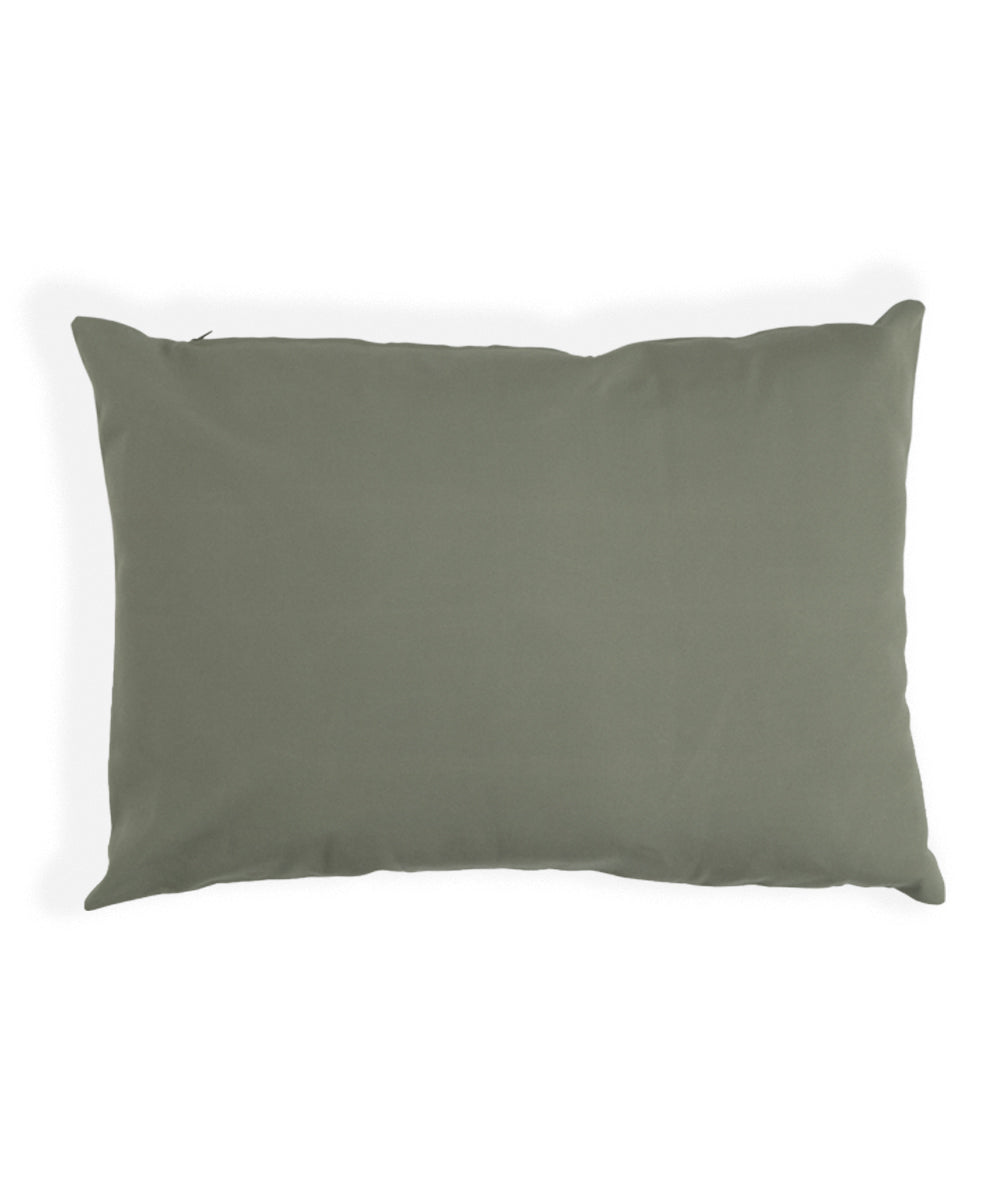 Aufblasbare Sonnenliege mit Kissen - Eukalyptus/Beige