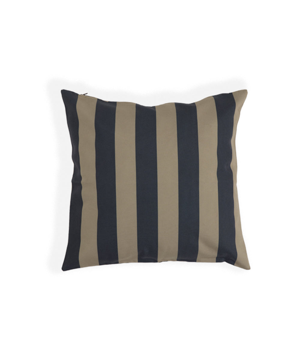 Striped Pillow 50x50 cm Black/Beige