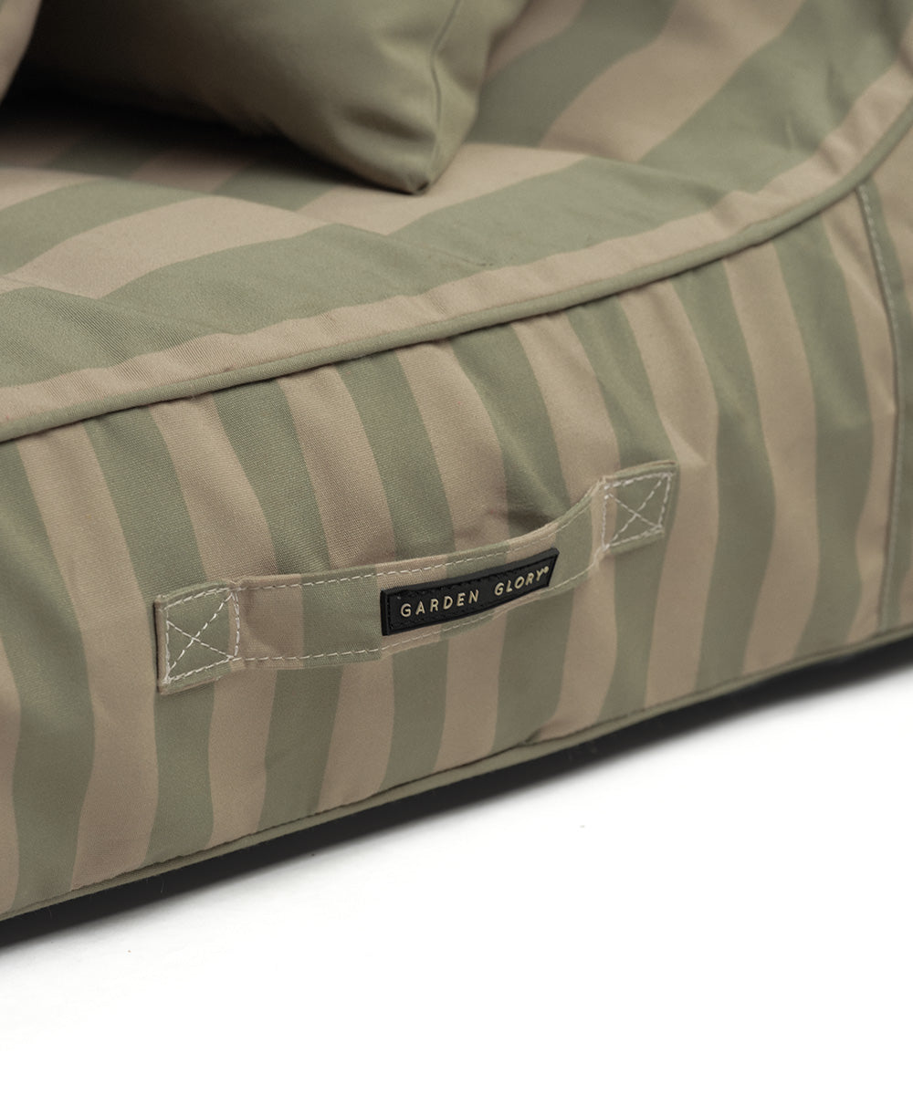 Inflatable Sun Lounger Eucalyptus/Beige