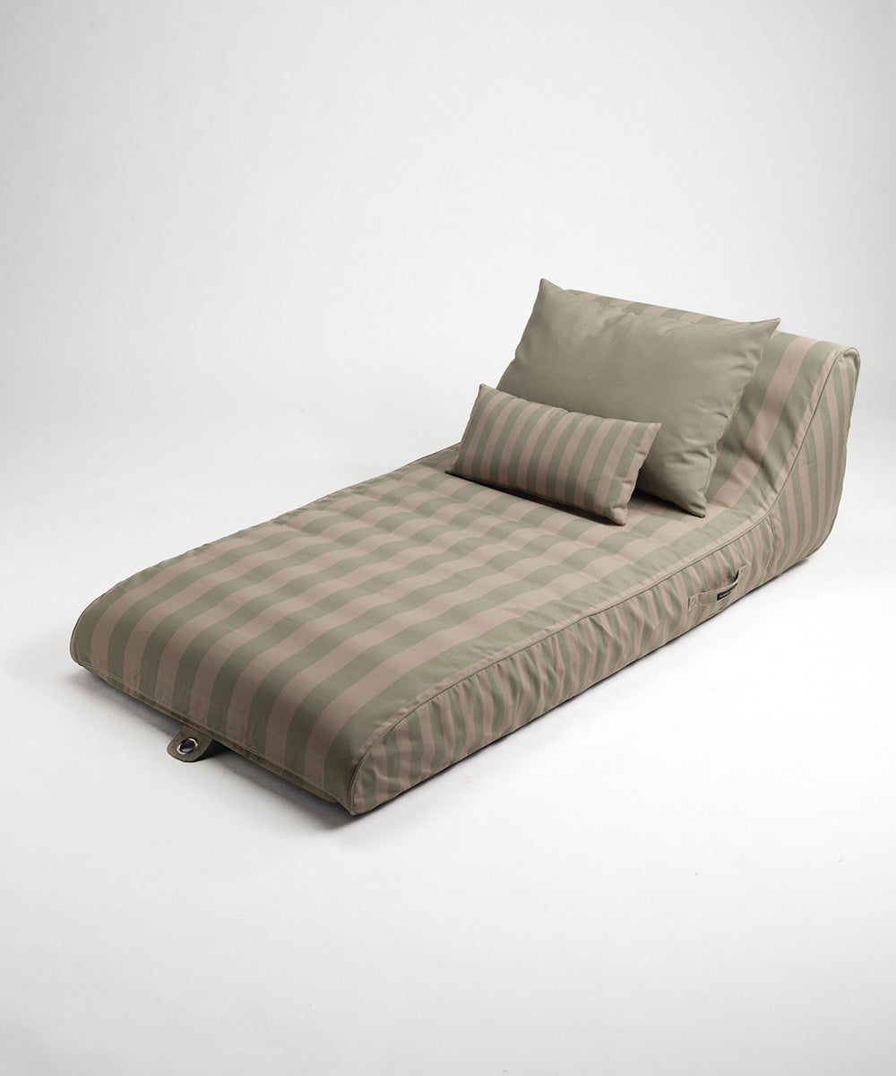 Flytande Solbädd med kuddar - Eukalyptus/Beige