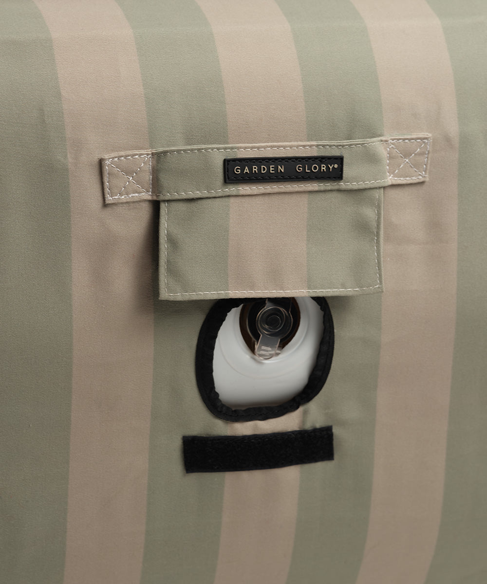 Flytande Solbädd med kuddar - Eukalyptus/Beige