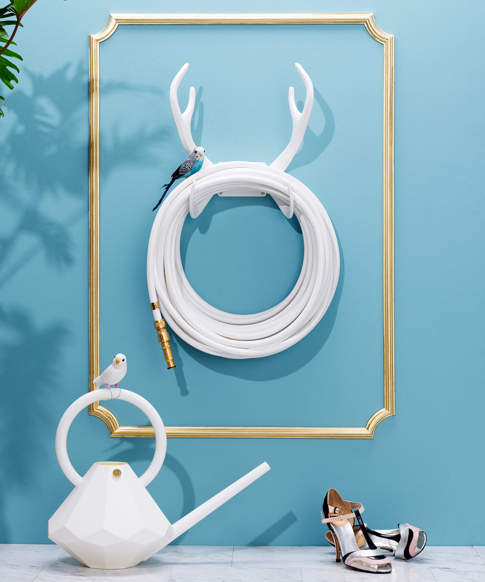 reindeer wall mount white