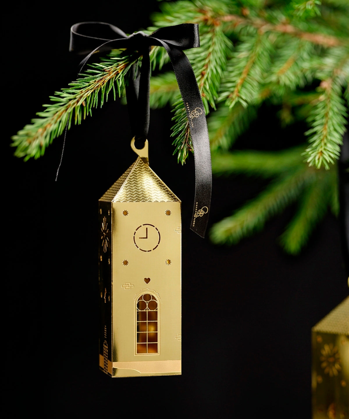 Lebkuchen-Kirchenornament, Gold