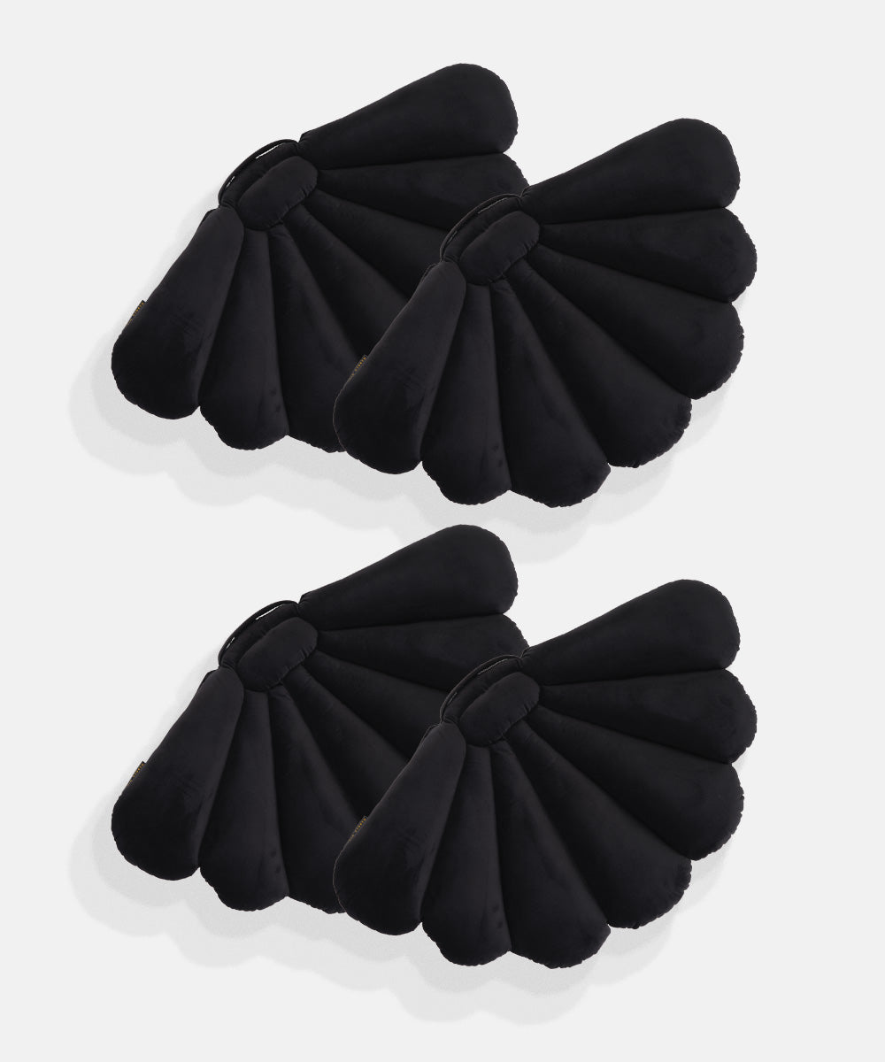 Shell Cushion Black 4-pack-1