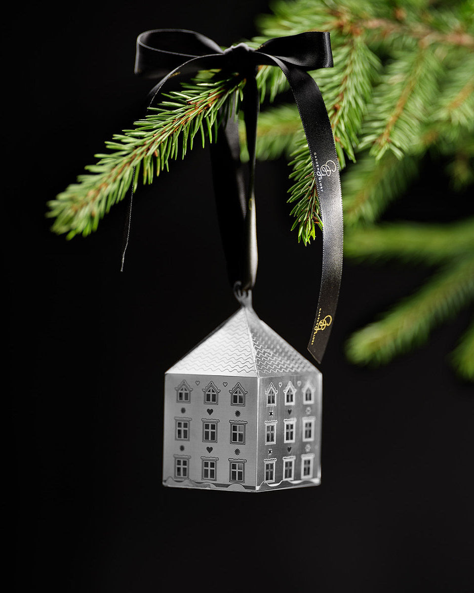 Gingerbread Ornaments 3-pack silver-1