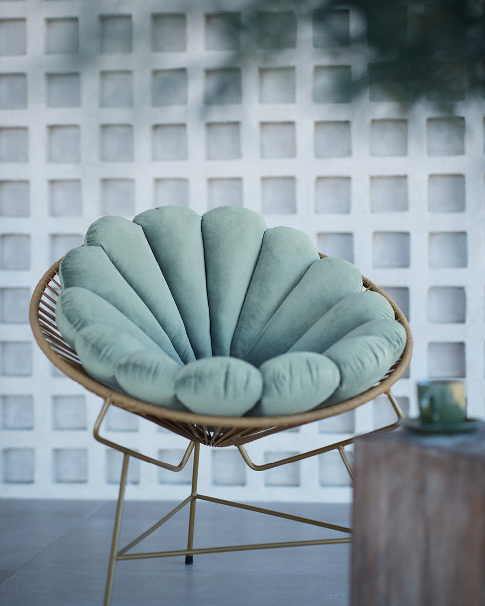 Shell Cushion Eucalyptus Green 4-pack-2
