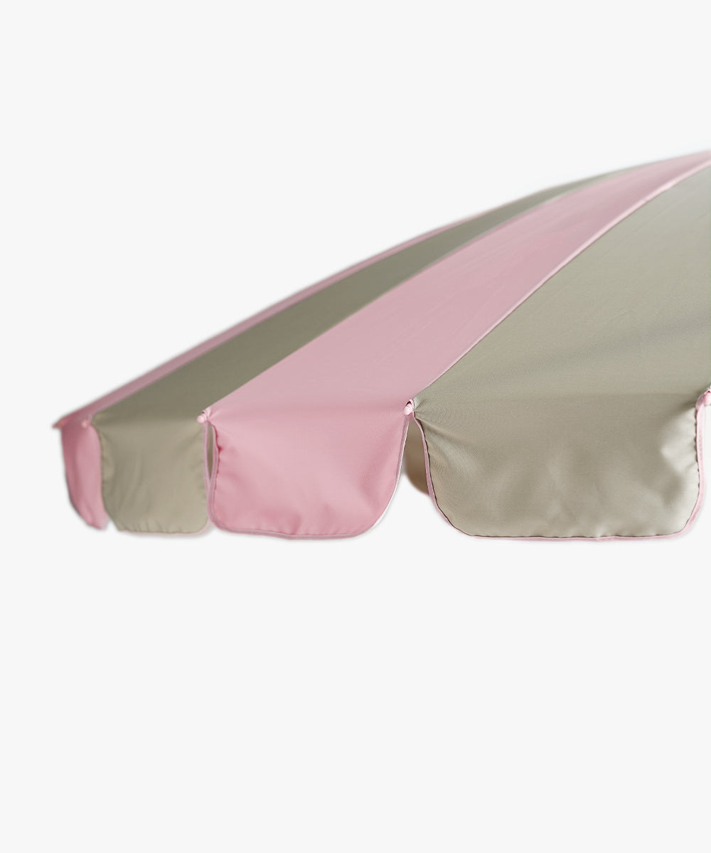Garden Umbrella with stripes - pink/beige-2