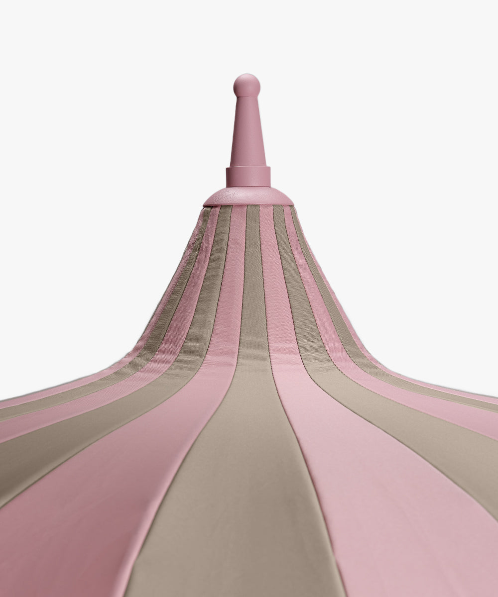Garden Umbrella with stripes - pink/beige-3