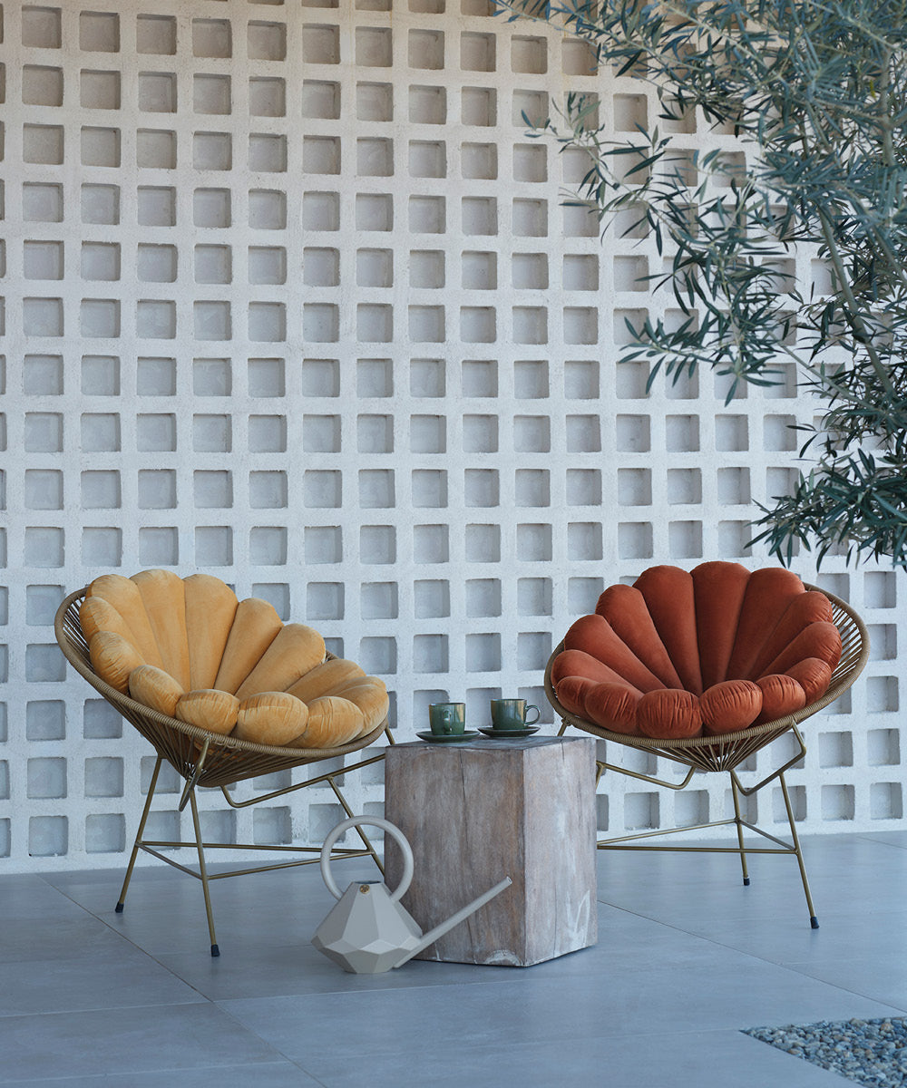 Shell Cushion Saffron Yellow-4