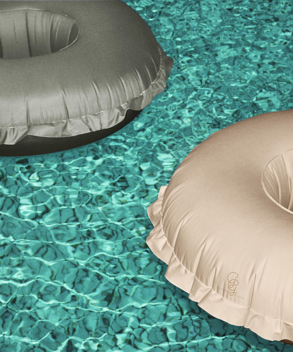 Canvas Couture Pool Float Beige-4