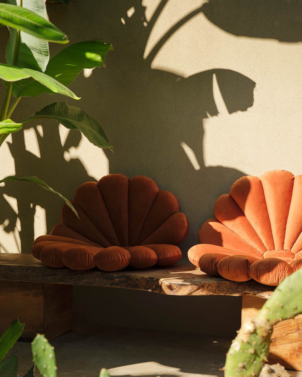 Shell Cushion Terracotta-5