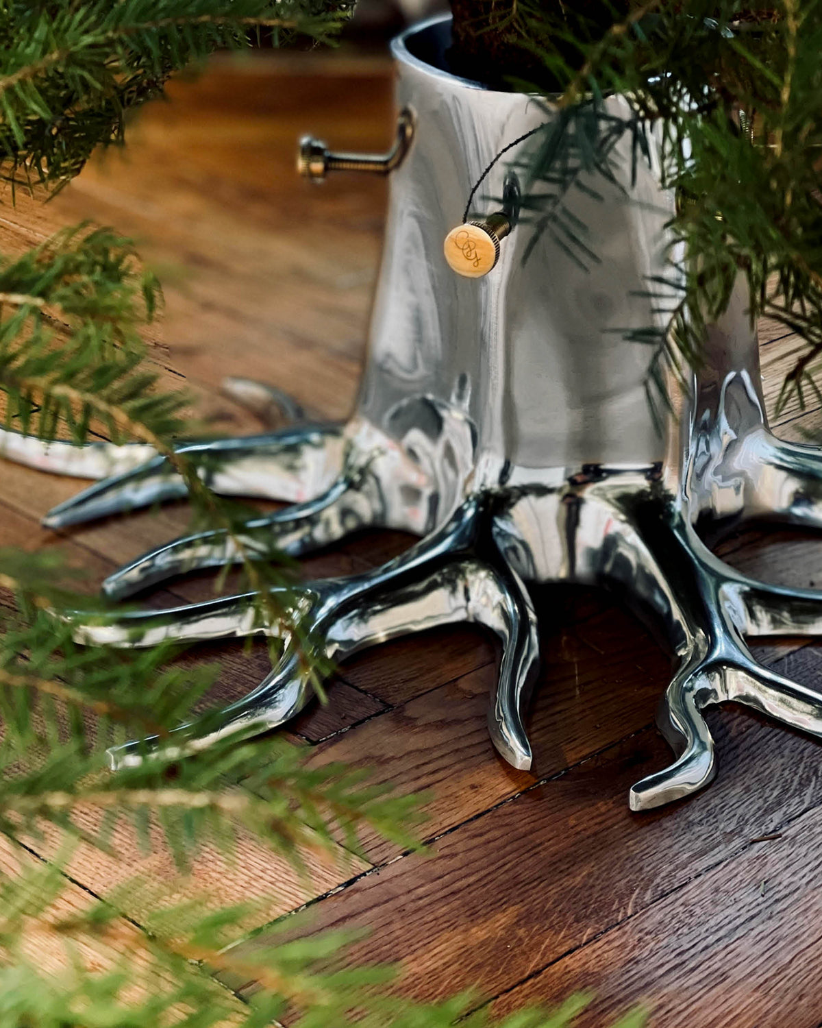 Christmas Tree Stand "The Root" - Silver-4
