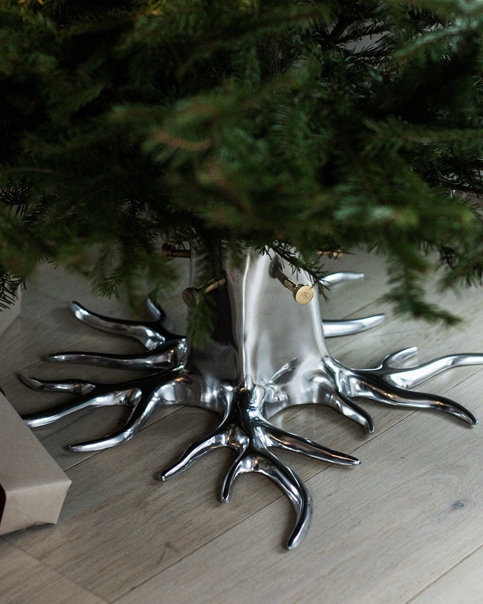 Christmas Tree Stand "The Root" - Silver-2