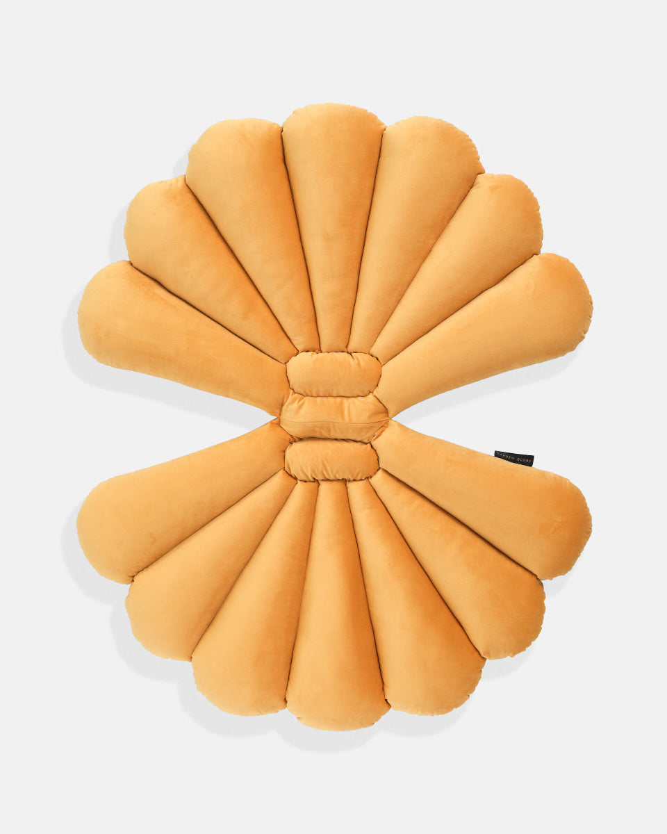 Shell Cushion Saffron Yellow-2