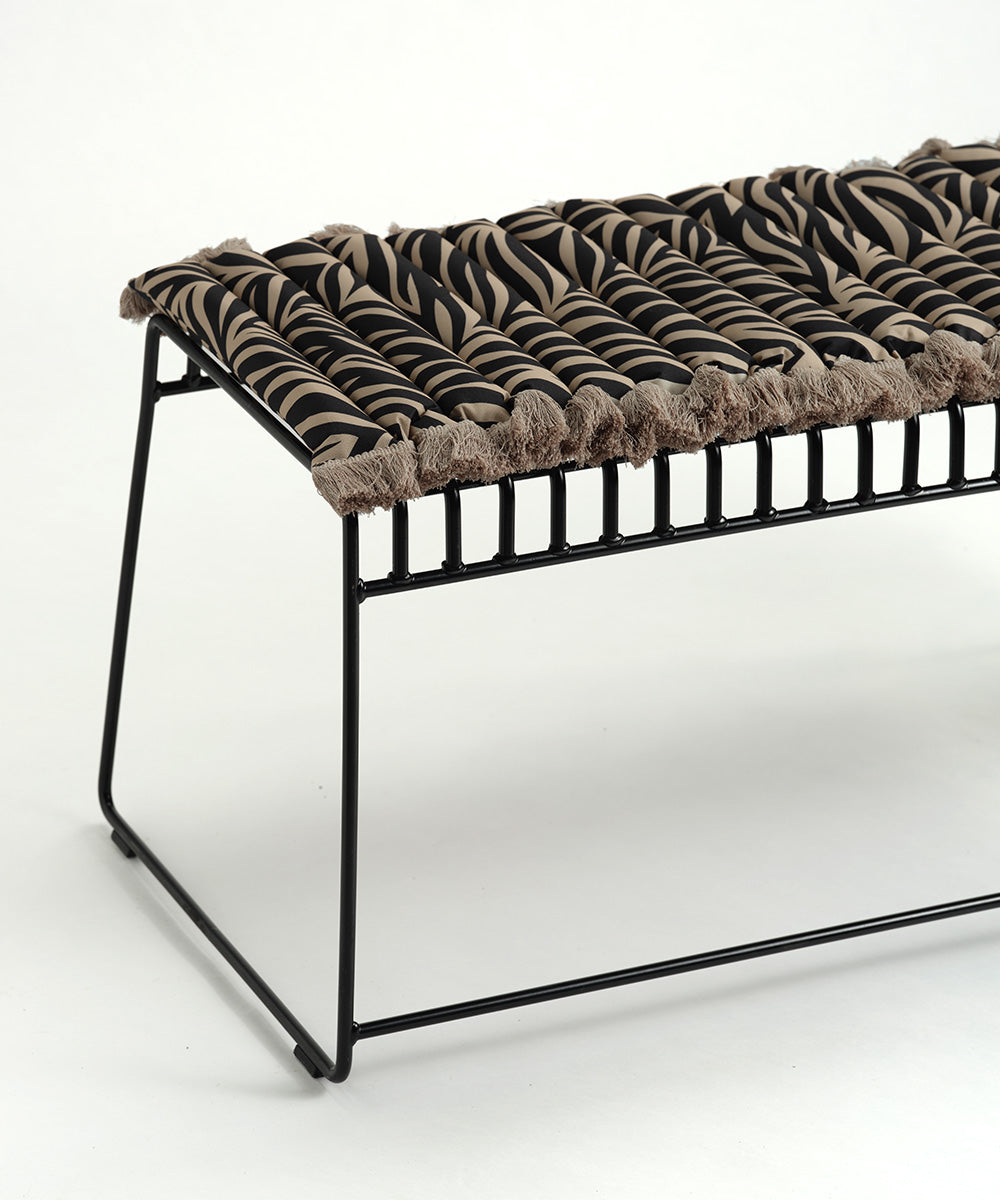 Outdoor Bench Cushion Zebra