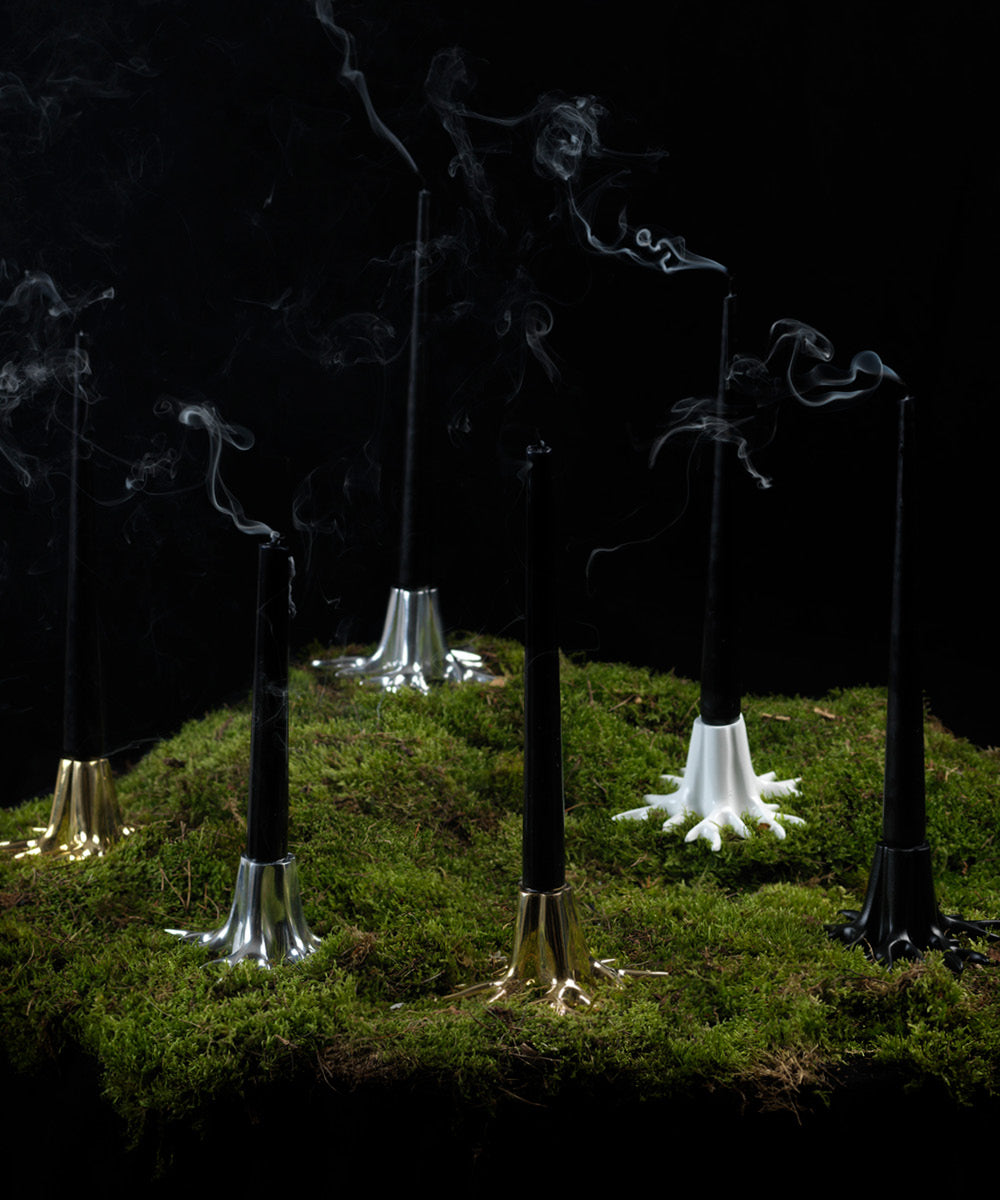 Candle Holder "Mini Root" - Créme White