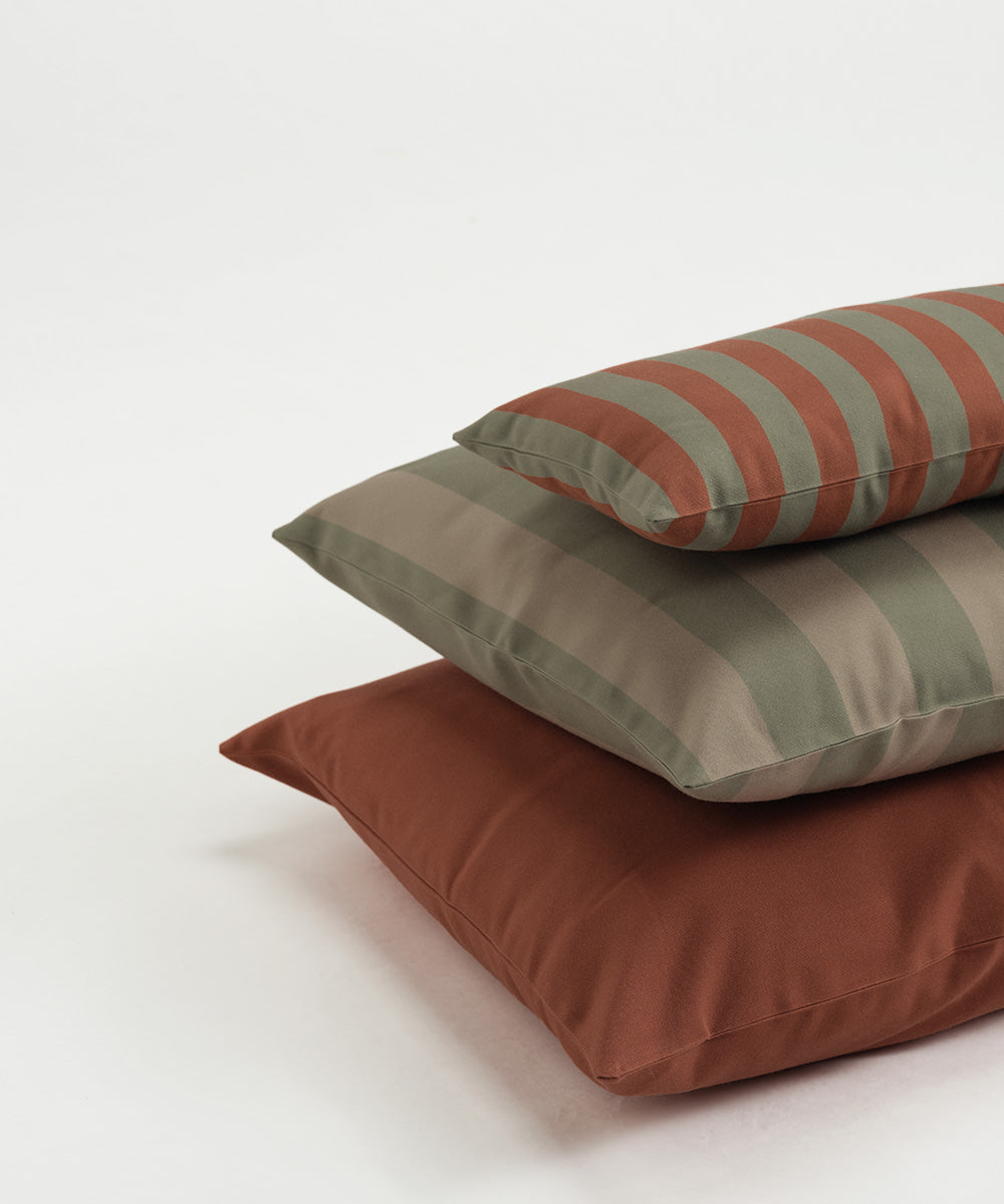 3-pack pillow eucalyptus/beige/terracotta