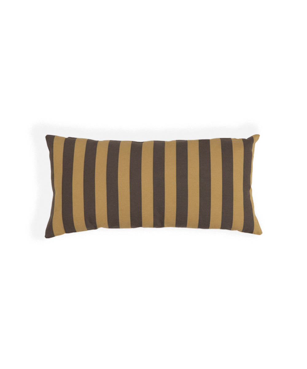Striped Pillow 50x25 cm Saffron/Brown