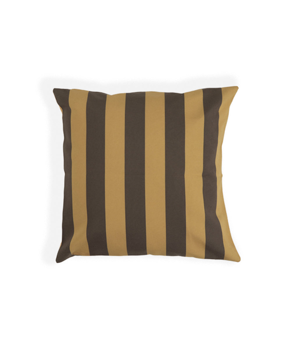 Striped Pillow 50x50 cm Saffron/Brown