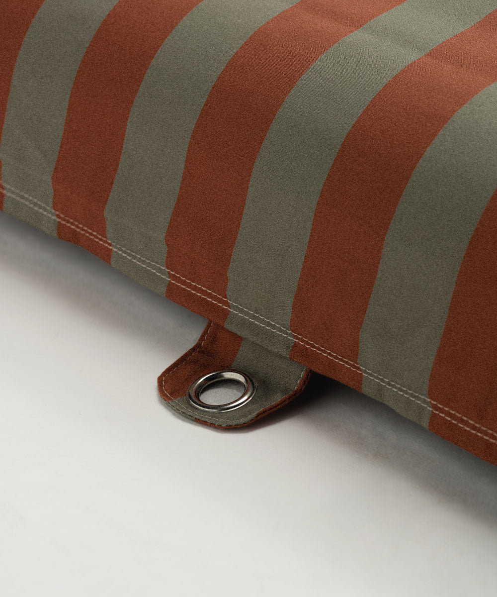 Flytende solseng med puter - Eukalyptus/Terrakotta