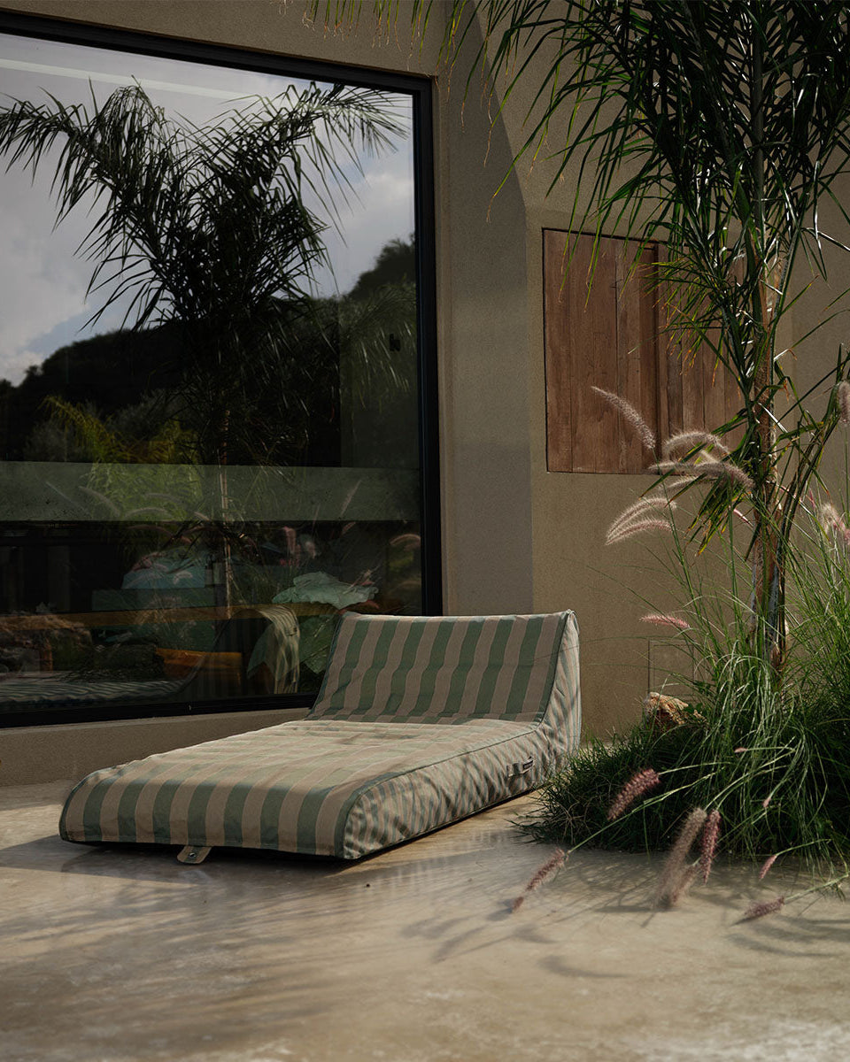 Bain de soleil flottant Eucalyptus/Beige