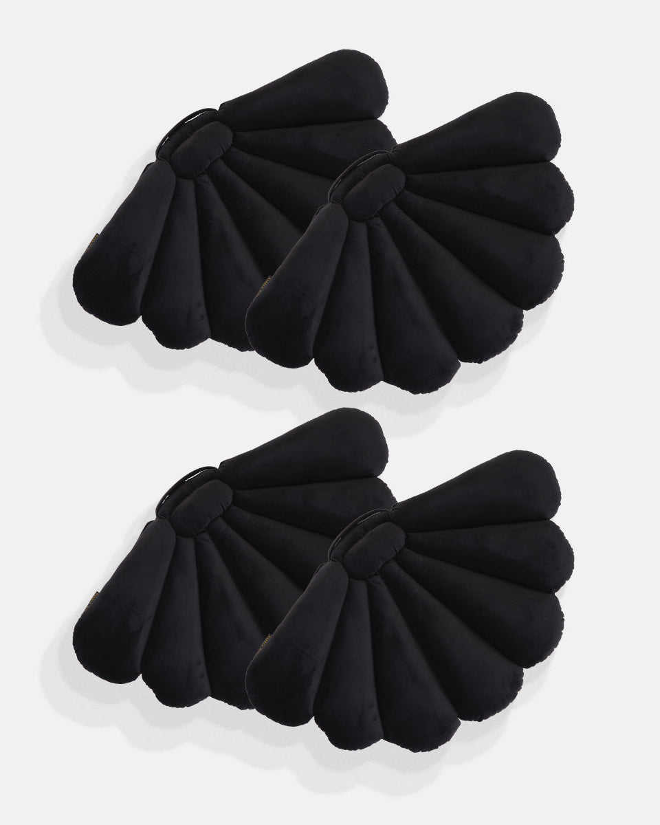 Shell Cushion Black 4-pack-1