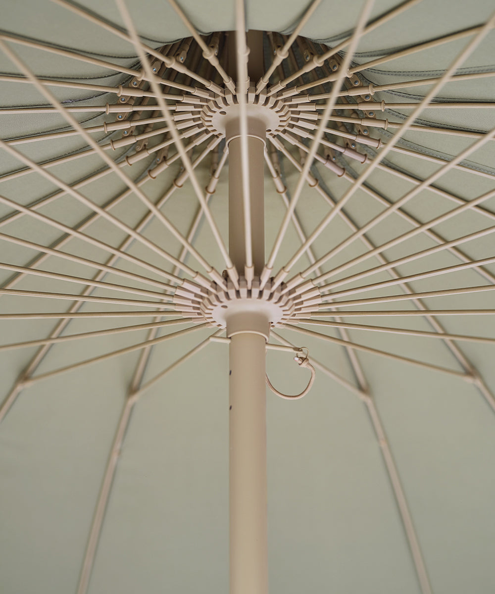 Garden Umbrella with fringe - green-6