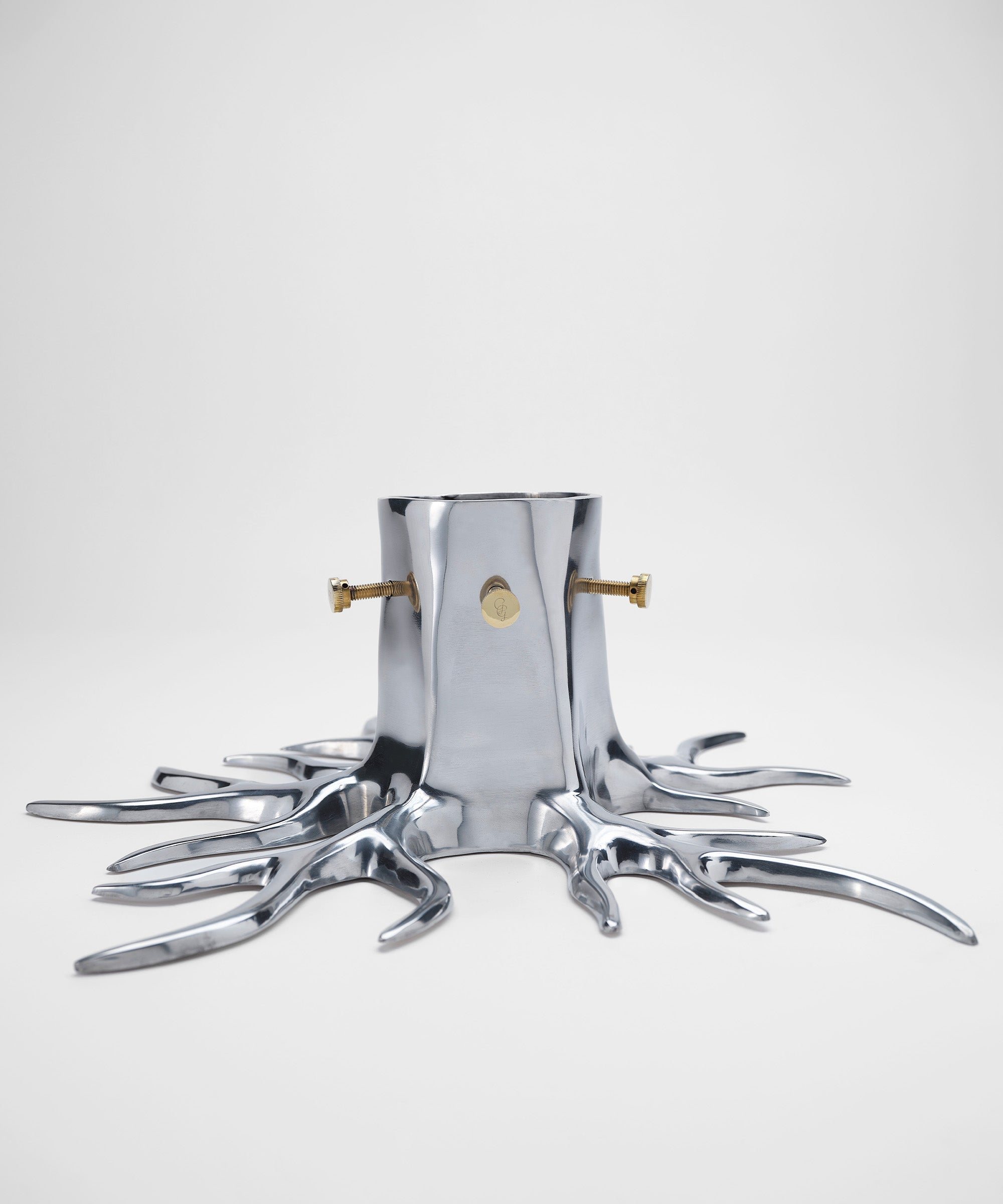 アンティーク雑貨 Tree Stand Christmas Tree Stand The Root - Silver | Modern Elegant Holiday Decor