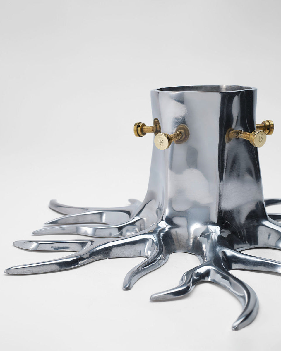 Christmas Tree Stand "The Root" - Silver-5