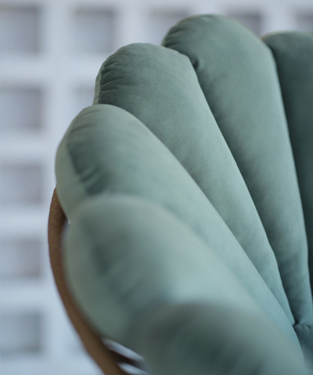 Shell Cushion Eucalyptus Green 4-pack-3