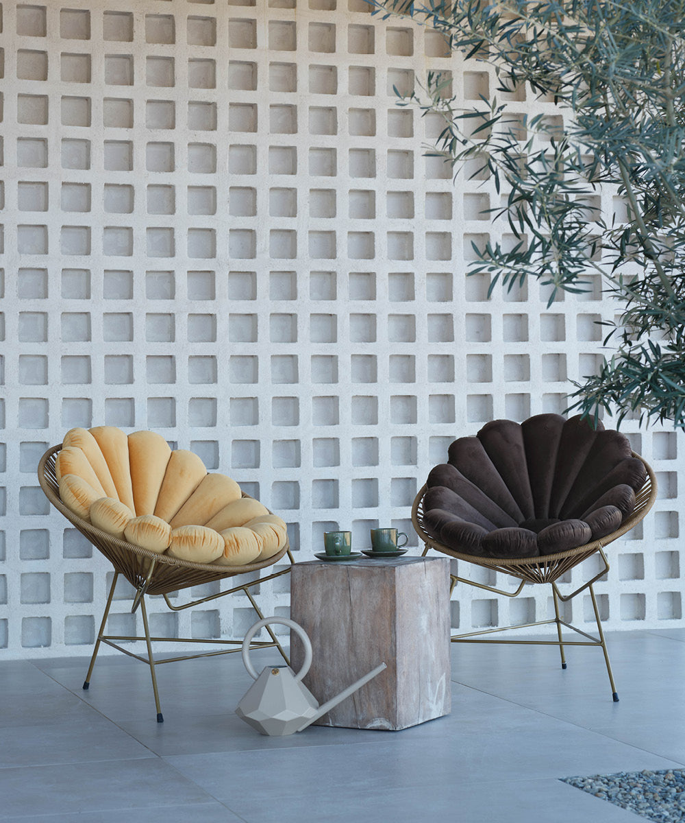 Shell Cushion Brown 4-pack-4