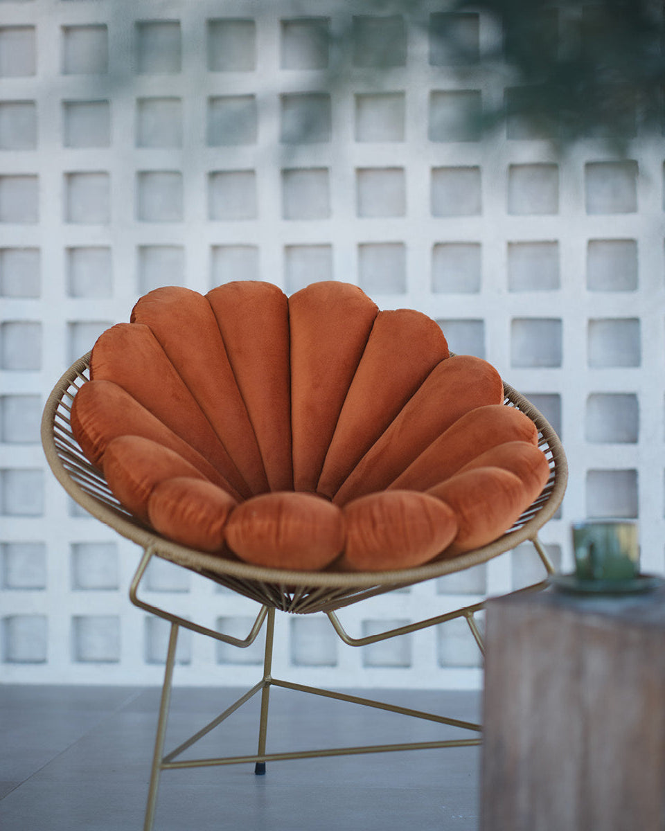 Shell Cushion Terracotta-1