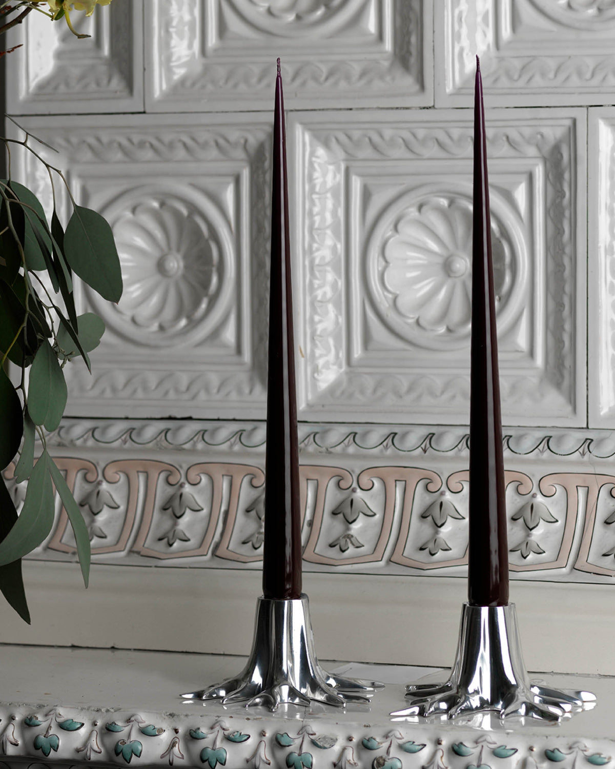 Candle Holder "Mini Root - Silver-2