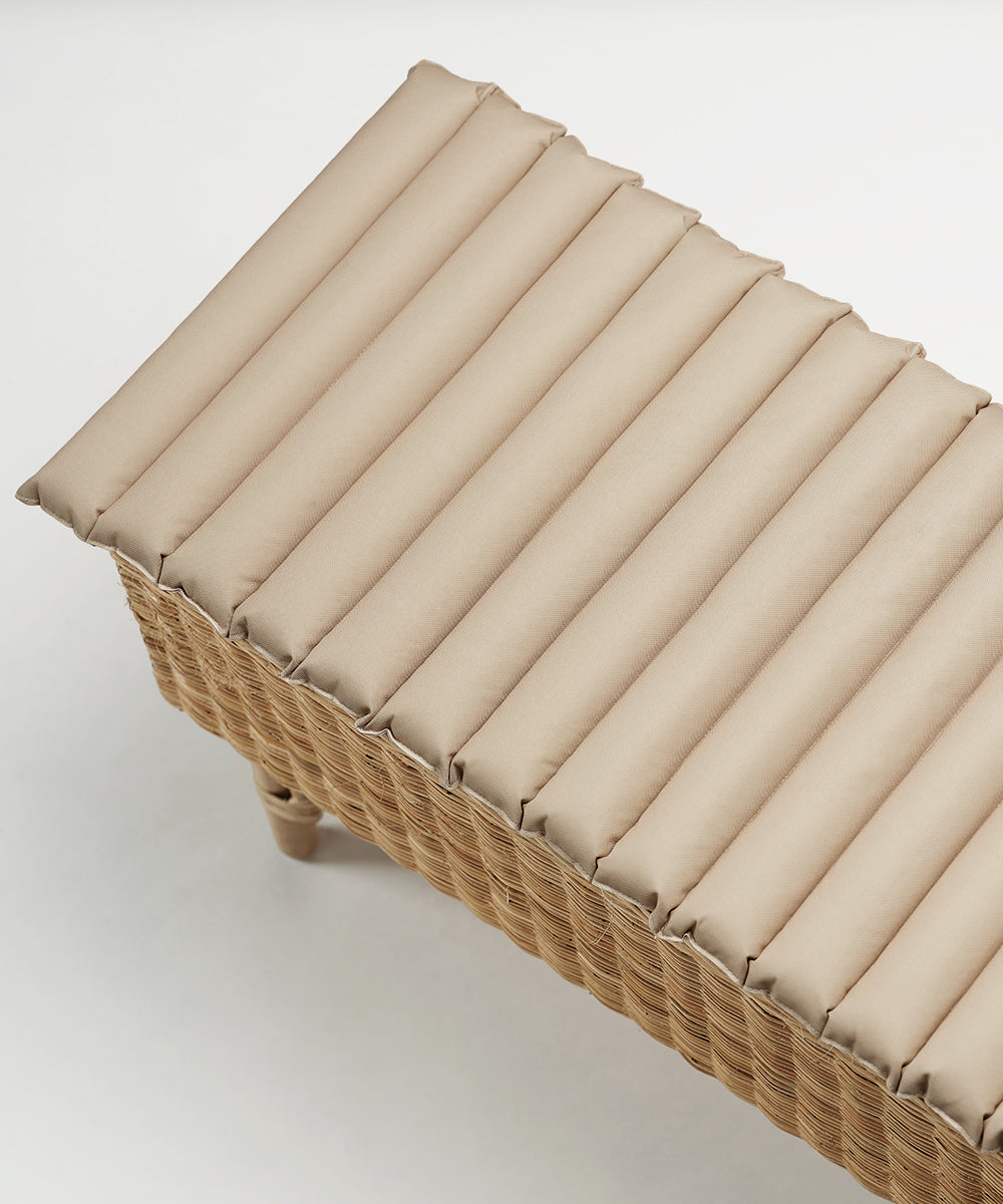 Outdoor Bench Cushion Beige-2