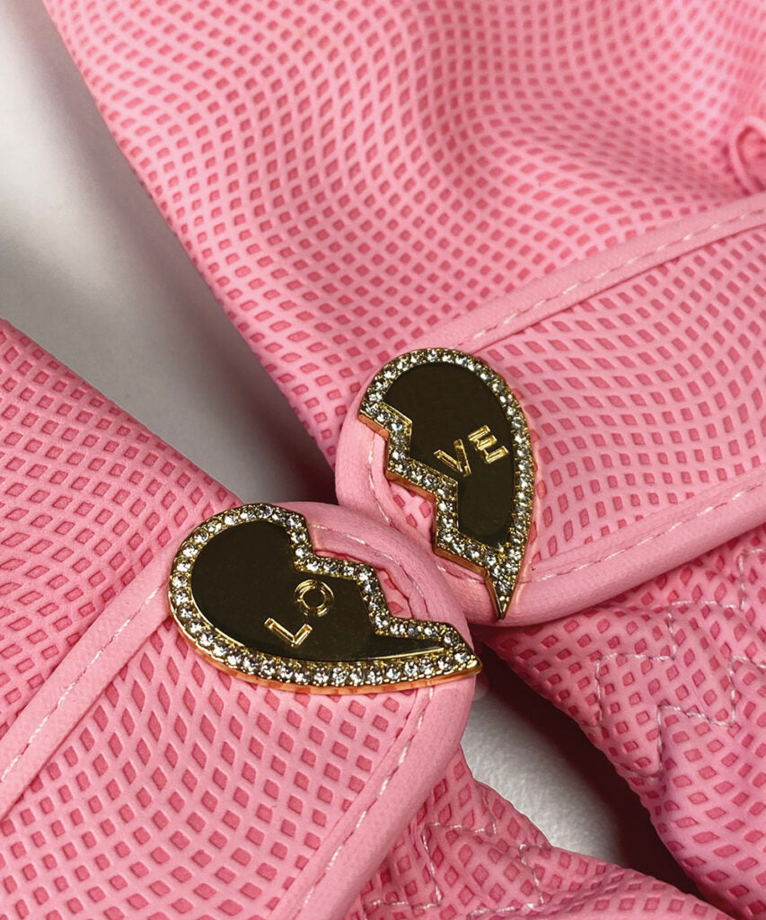The Heart Melting Pink Glove