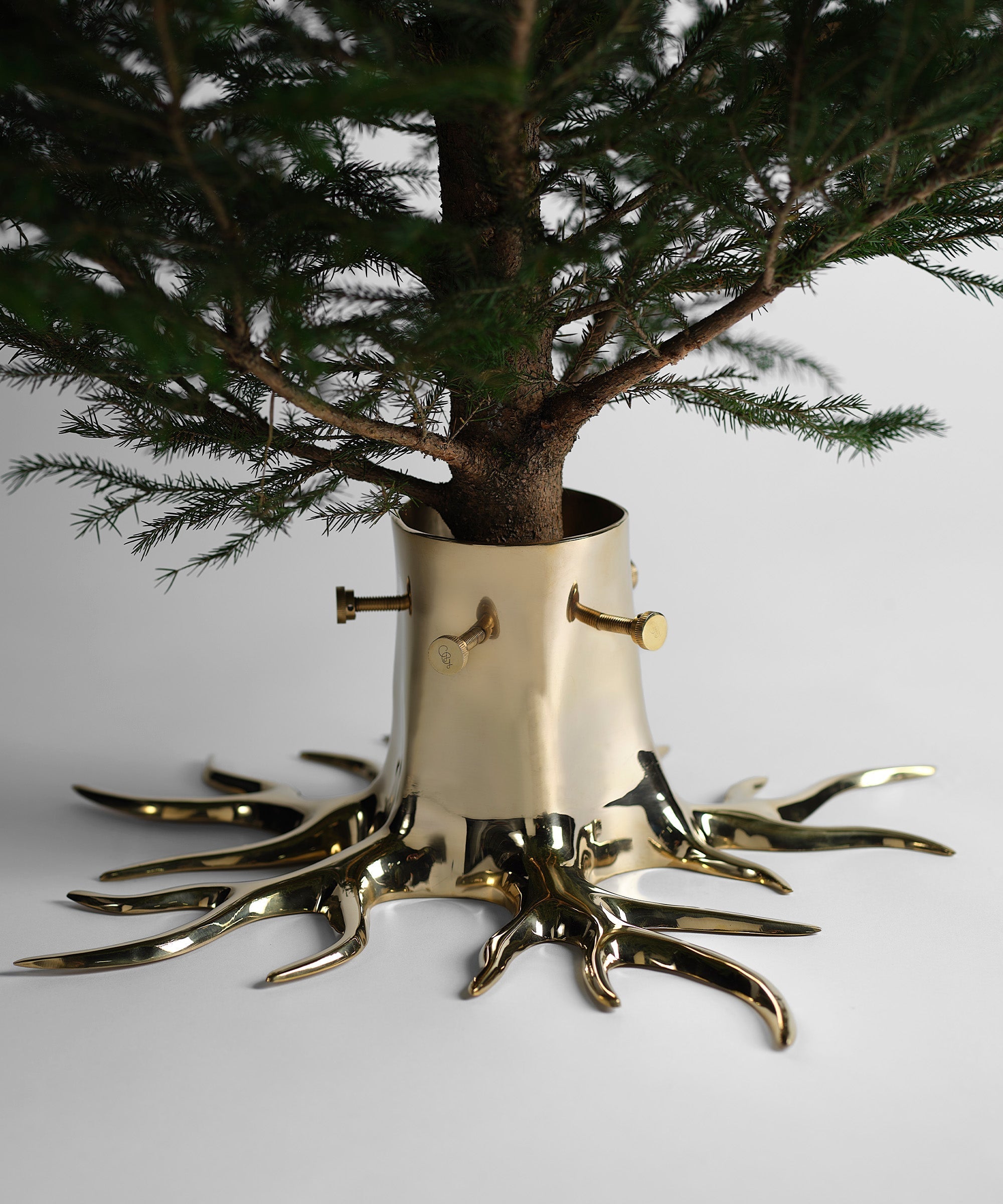 Christmas Tree Stand The Root - Gold | Elegant Holiday Decor for