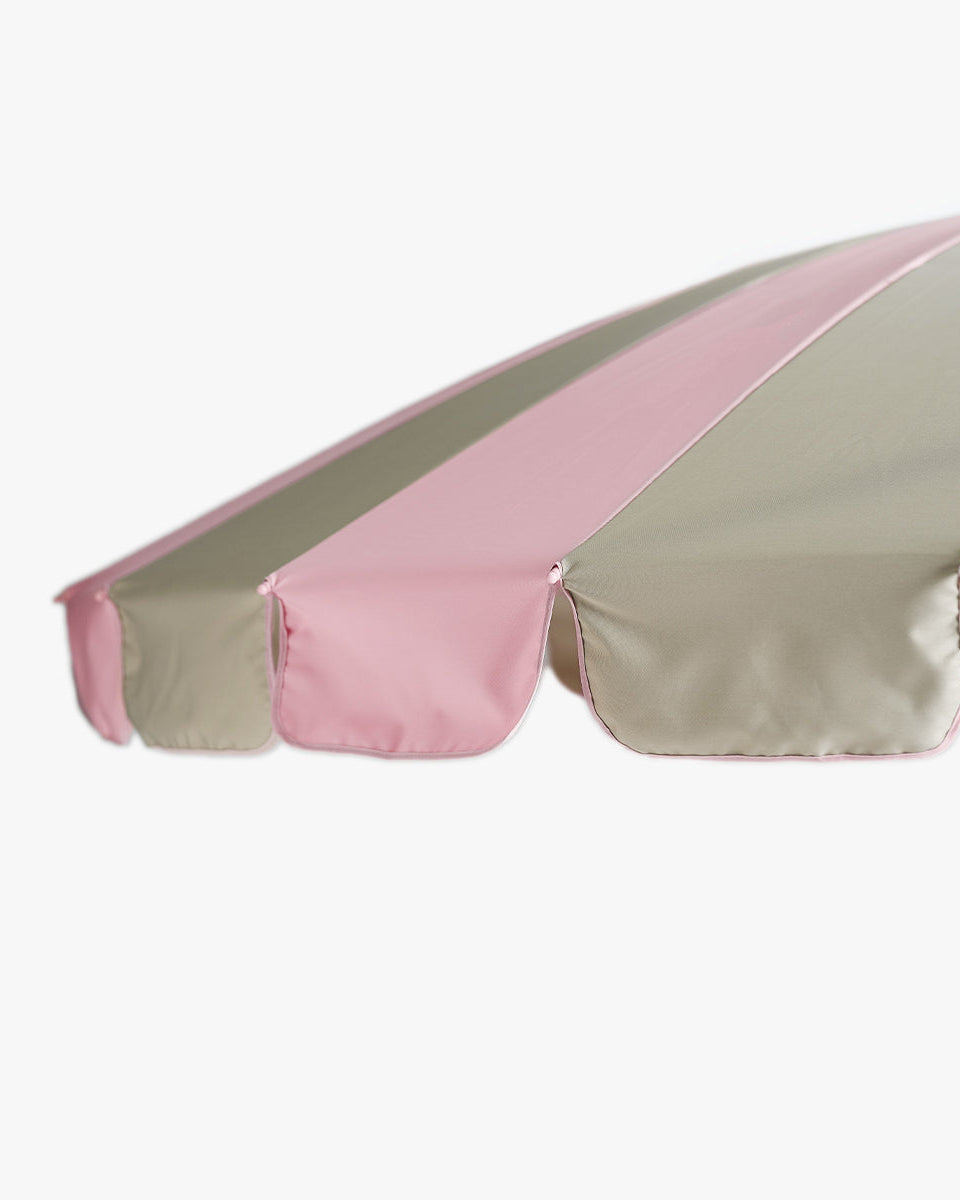 Garden Umbrella with stripes - pink/beige-2