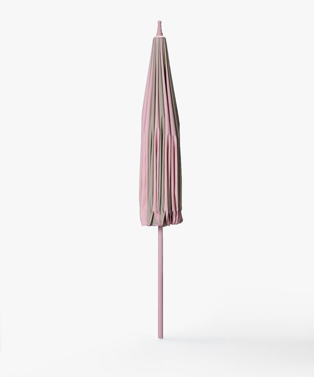 Garden Umbrella with stripes - pink/beige-4