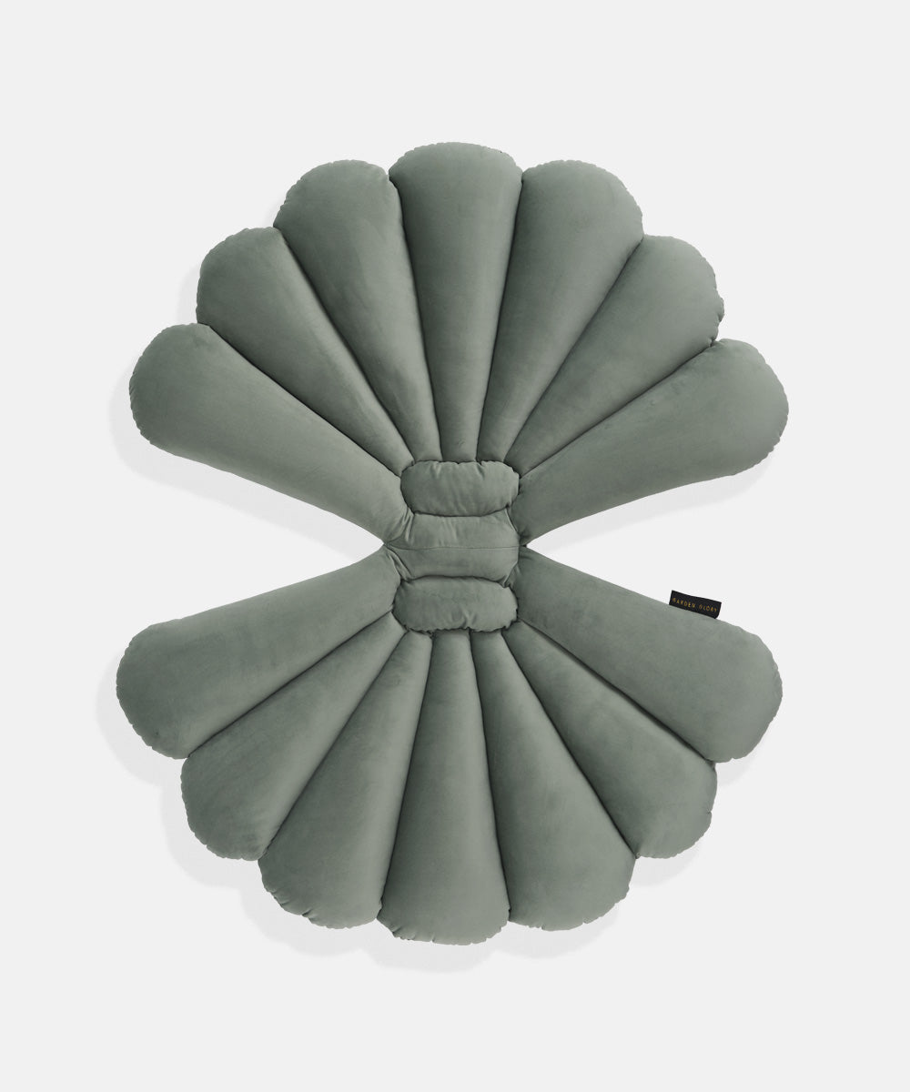 Shell Cushion Eucalyptus Green-2