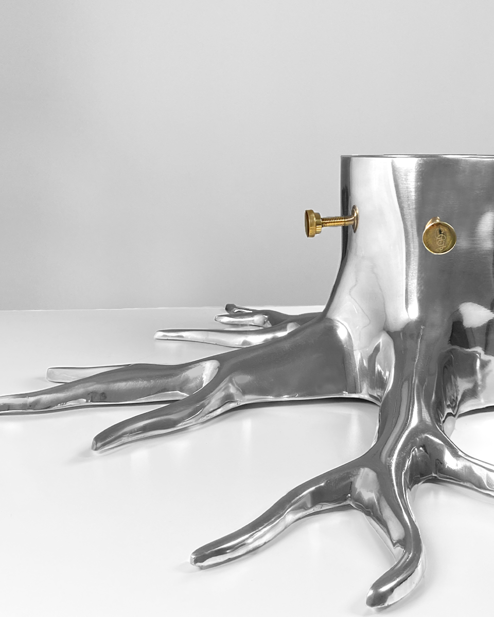 X-large Christmas Tree Stand "The Root" - Silver-1