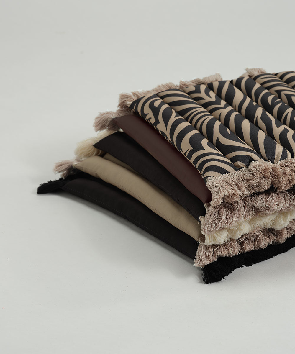 Seat cushion beige – fringe beige